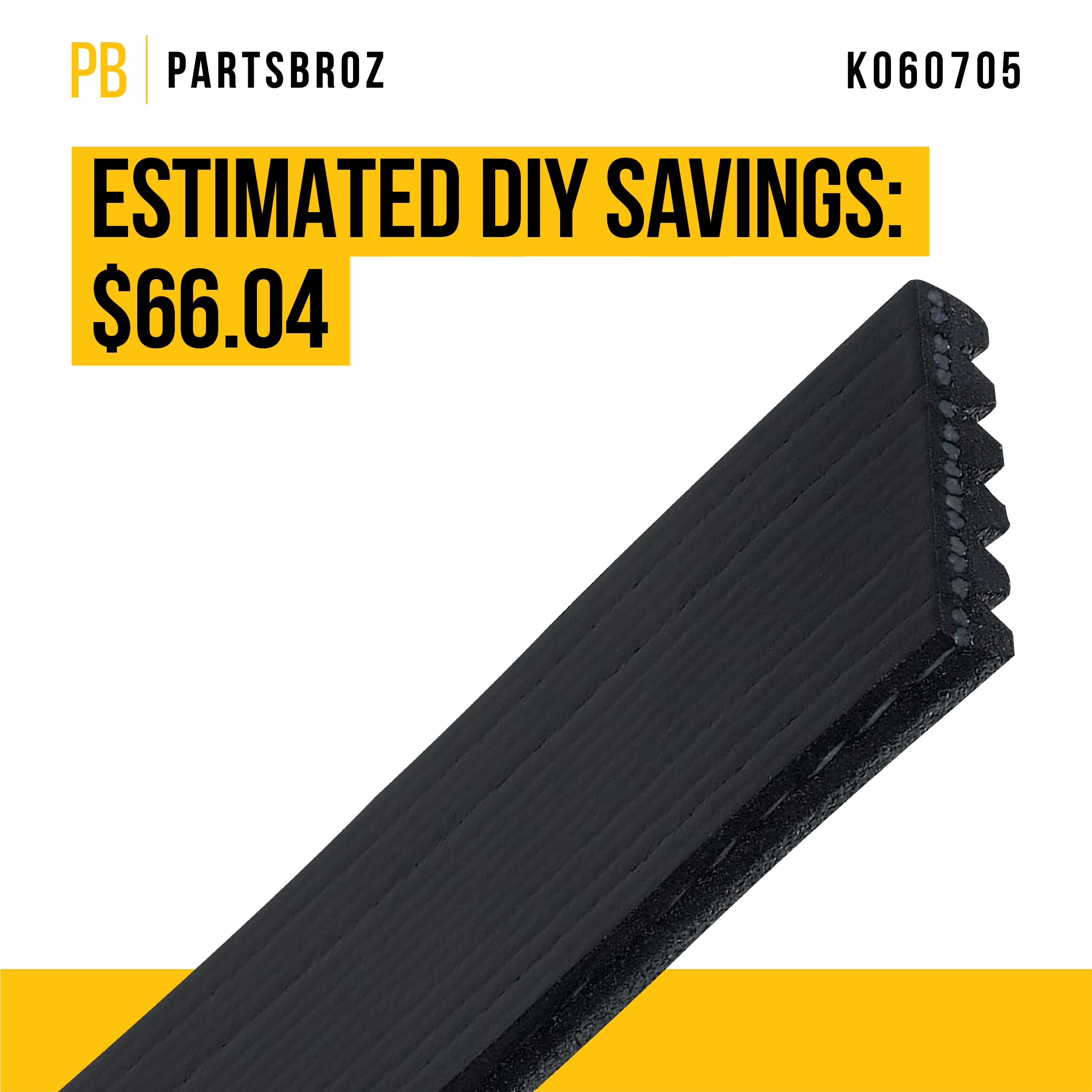 K060705 Micro-V Serpentine Drive Belt