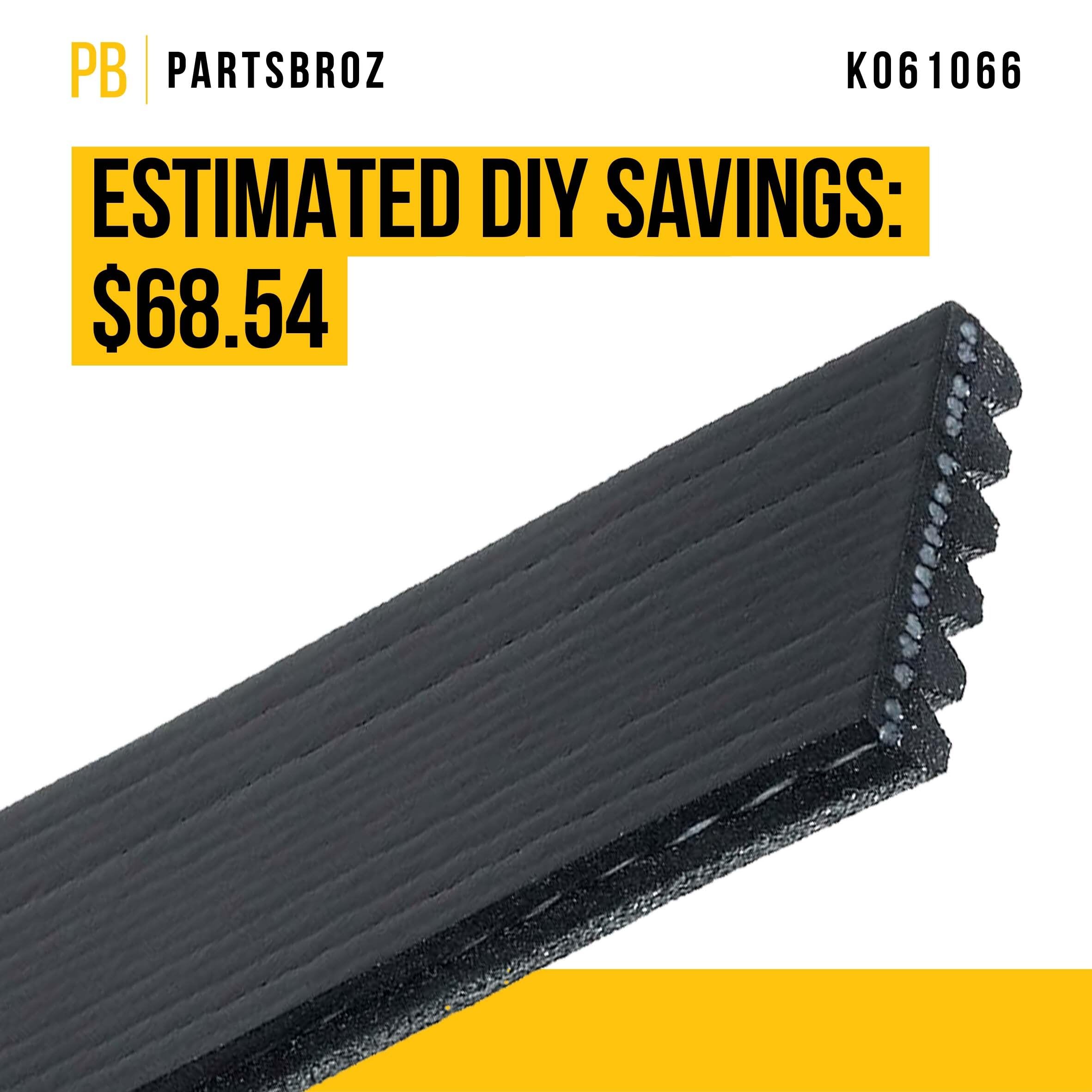 K061066 Micro-V Serpentine Drive Belt