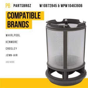 W10872845, WPW10463906 Pump Filter, Screen Filter
