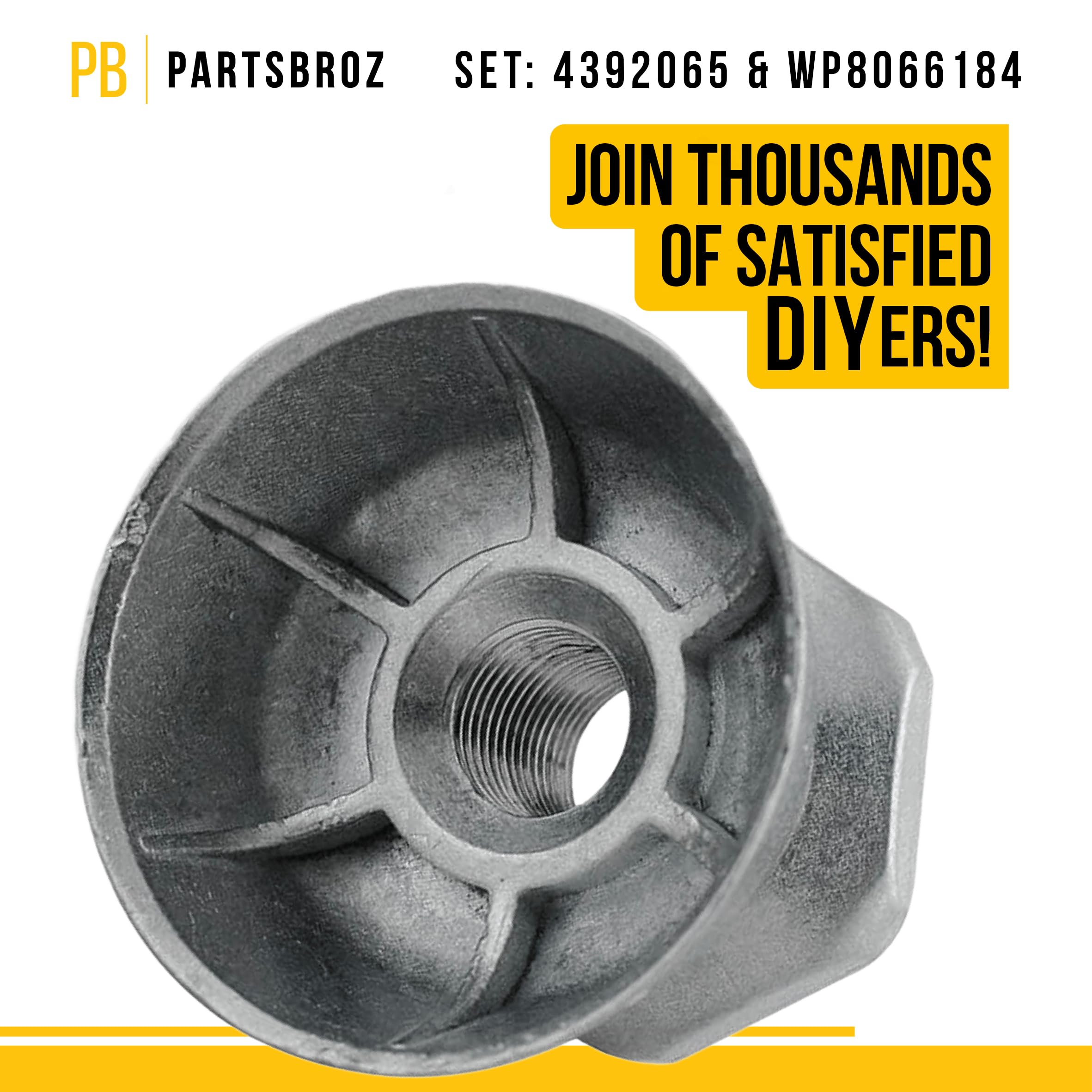 4392065, WP8066184 Drum Belt, Drum Support Roller Kit, Idler Pulley, Motor Pulley
