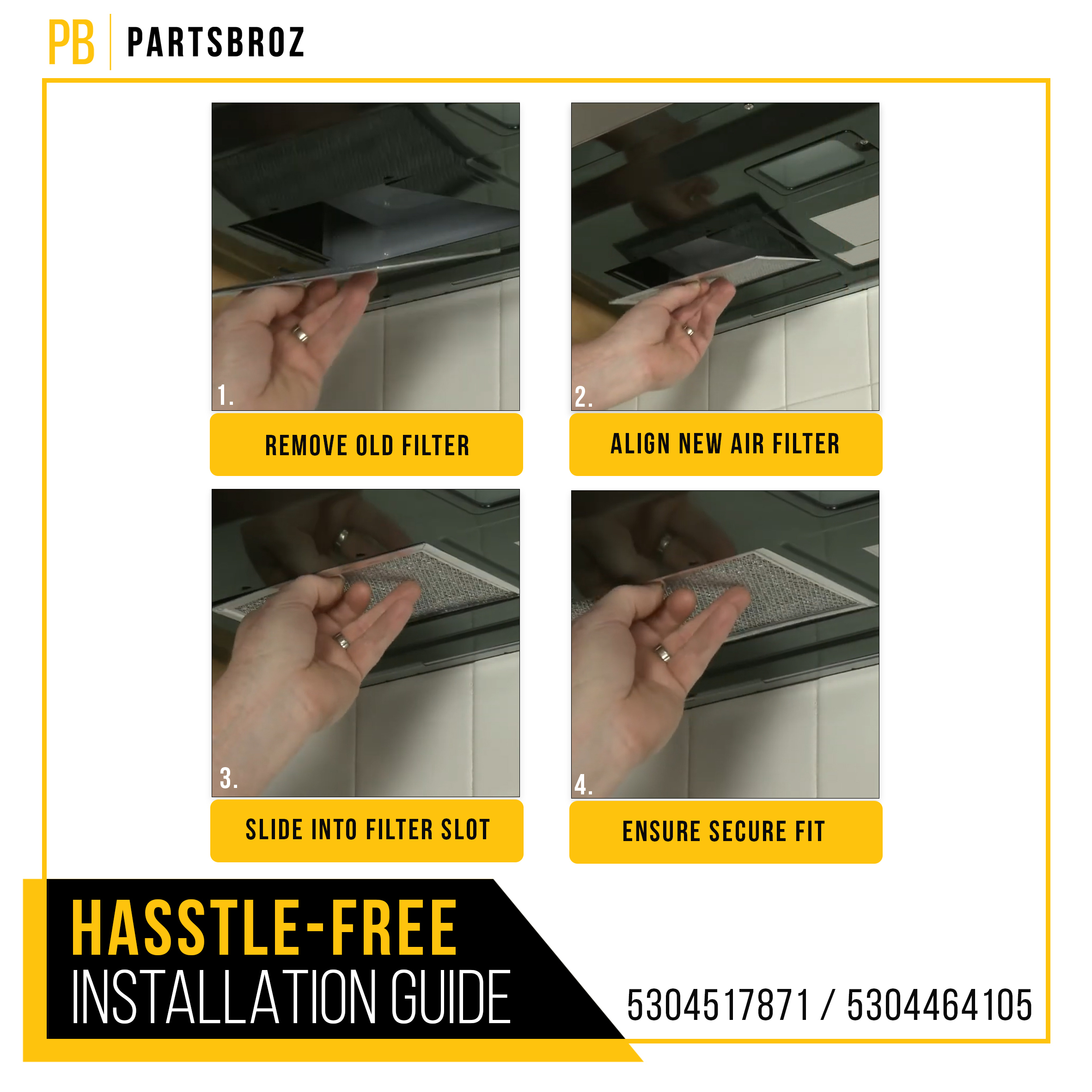 INSTALLATION GUIDE 5304517871 5304464105